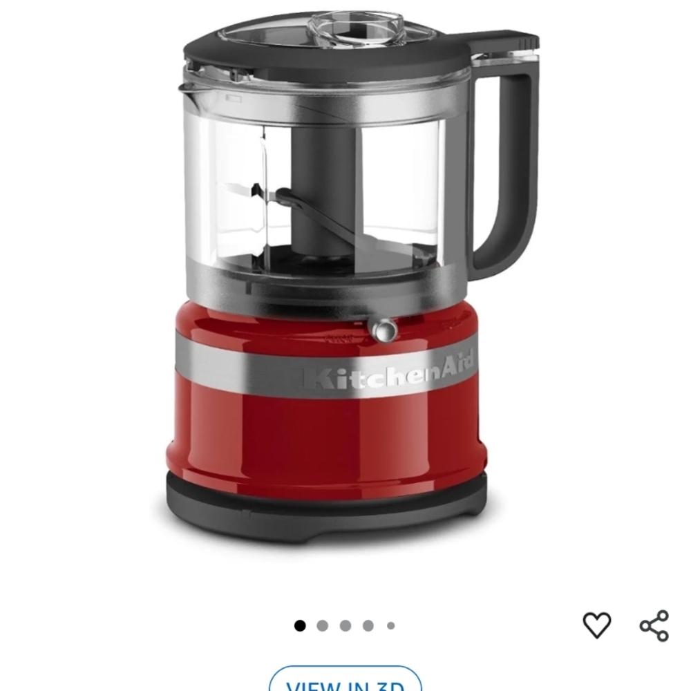KitchenAid Glossy Red Mini Food Processor